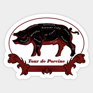 Tour De Porcine Sticker